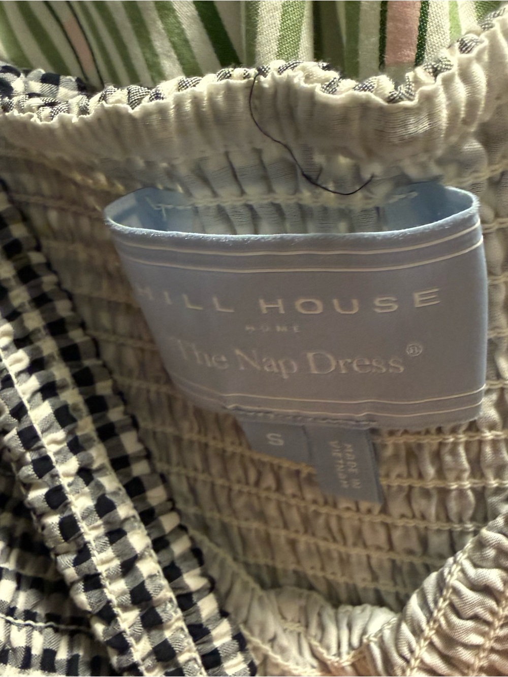 Hill House Home The Larissa Nap Dress in Black/Sand Gingham | Small | SOLD OUT - Picture 15 of 15